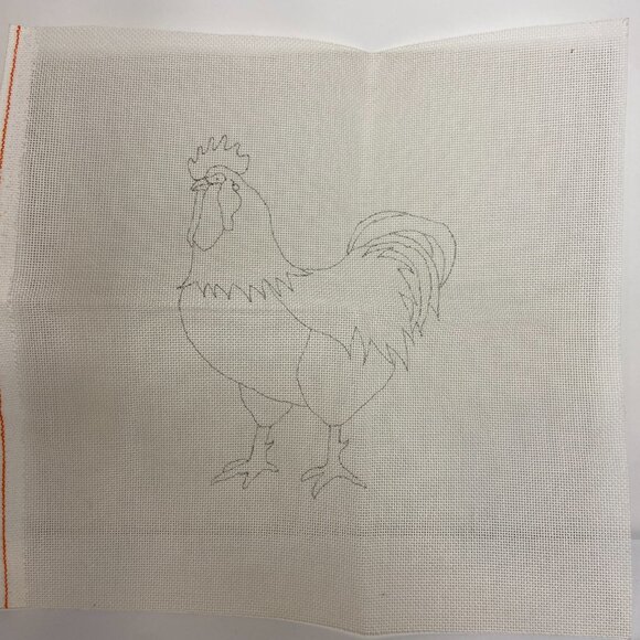 John Waddell Vintage Needlepoint Gidori aka Alice the Country Chicken - Picture 4 of 5